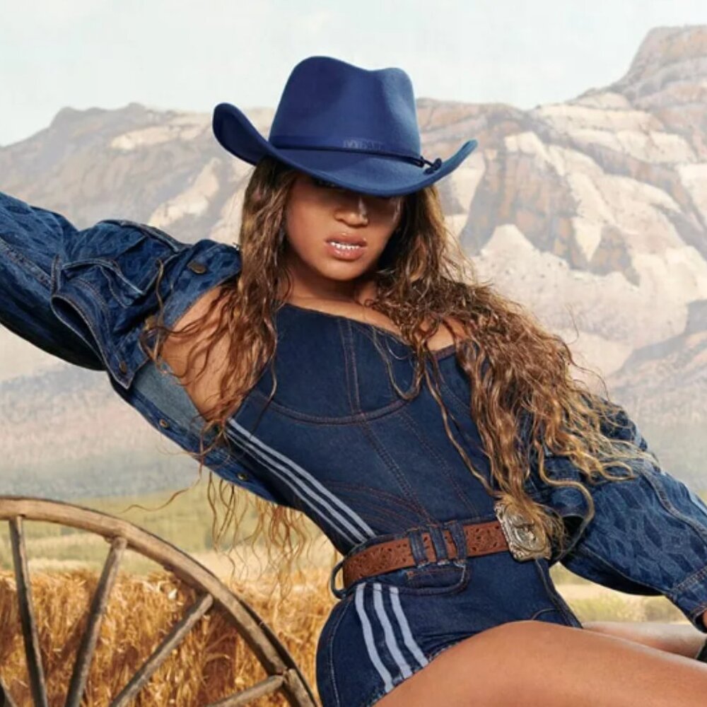 Beyonce Adidas Ivy Park Denim Skirt Adidas Women's Ivy Park Dark Blue 2X Plus